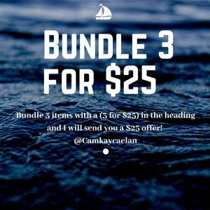 Bundle 3 Items to get an offer for $25!